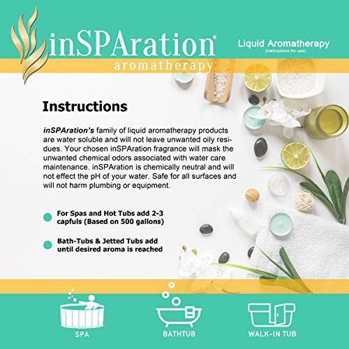 inSPAration Spa Liquid 106X Romance – 9 oz | Aromatherapy for Spas & Baths