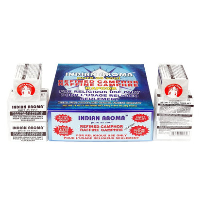 Indian Aroma Refined Camphor Blocks 454g – Puja, Havan & Temple Use