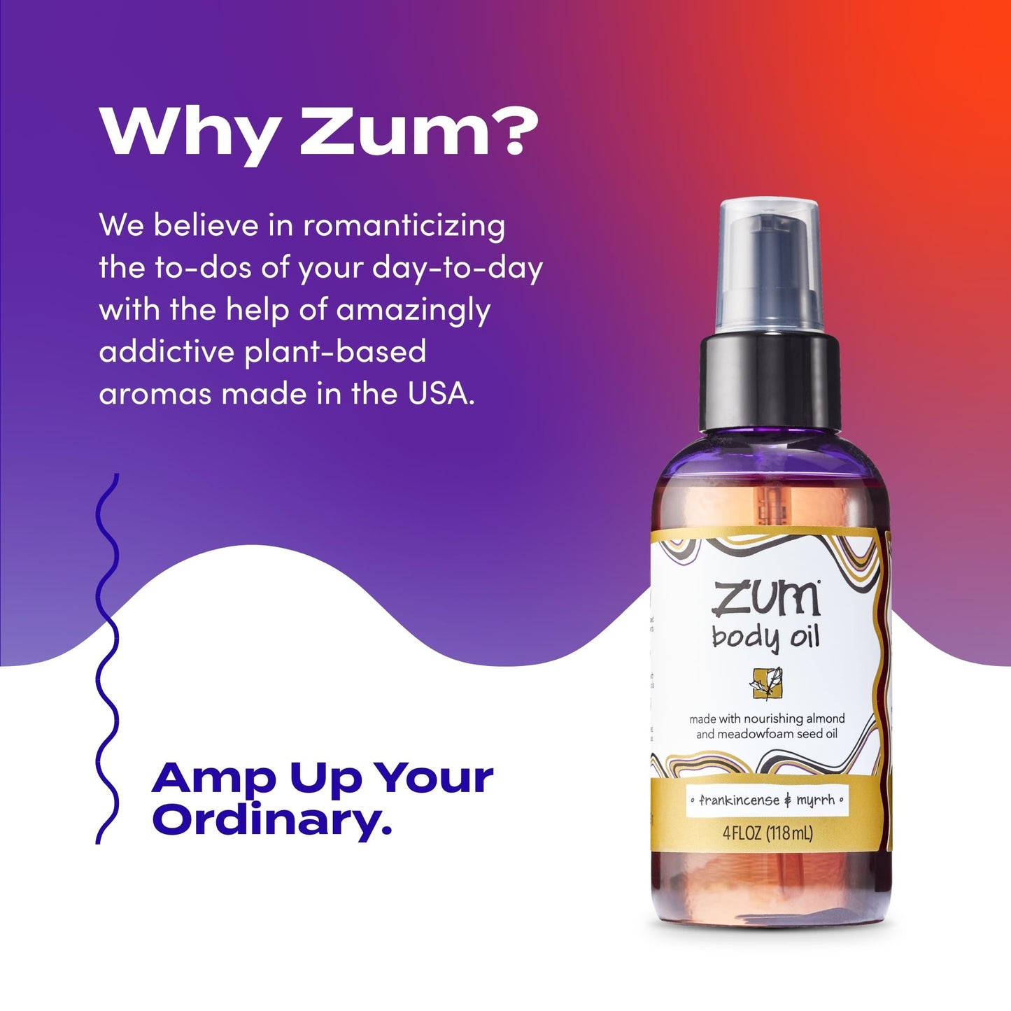 Indigo Wild Zum Frankincense & Myrrh Body Oil – Nourishing Massage Oil (4 oz)
