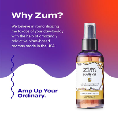 Indigo Wild Zum Frankincense & Myrrh Body Oil – Nourishing Massage Oil (4 oz)