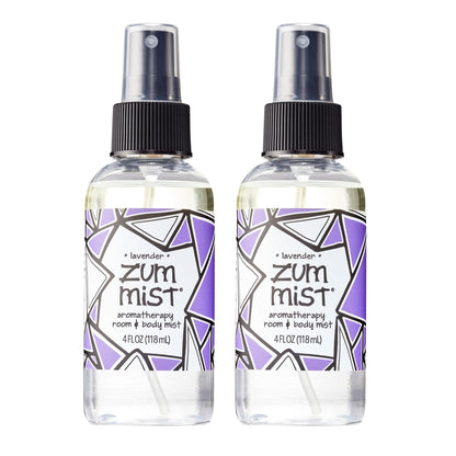 Indigo Wild Zum Mist Lavender Room & Body Spray – 4 oz, 2-Pack | Aromatherapy Essential Oil Spray