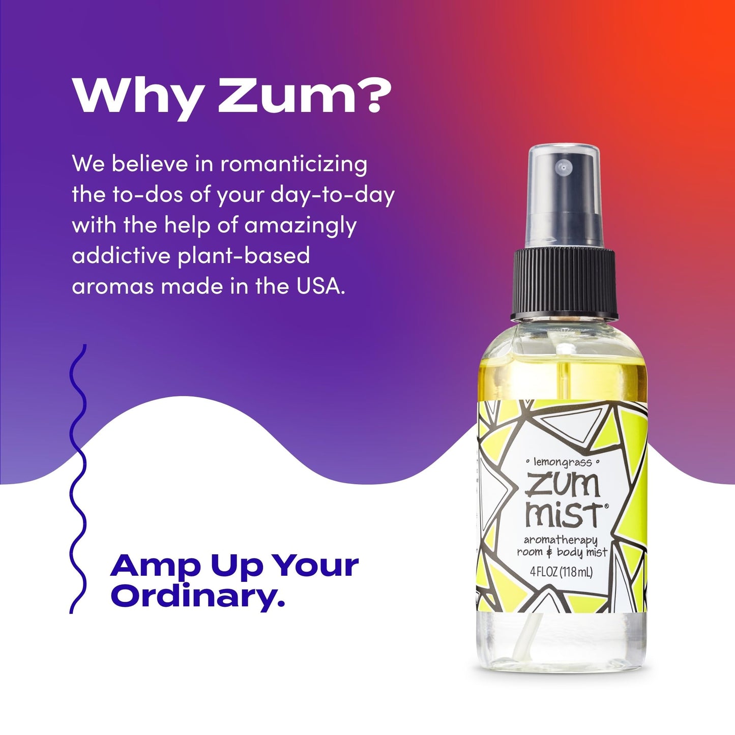 Indigo Wild Zum Mist Lemongrass Room & Body Spray | 4 oz 2 Pack