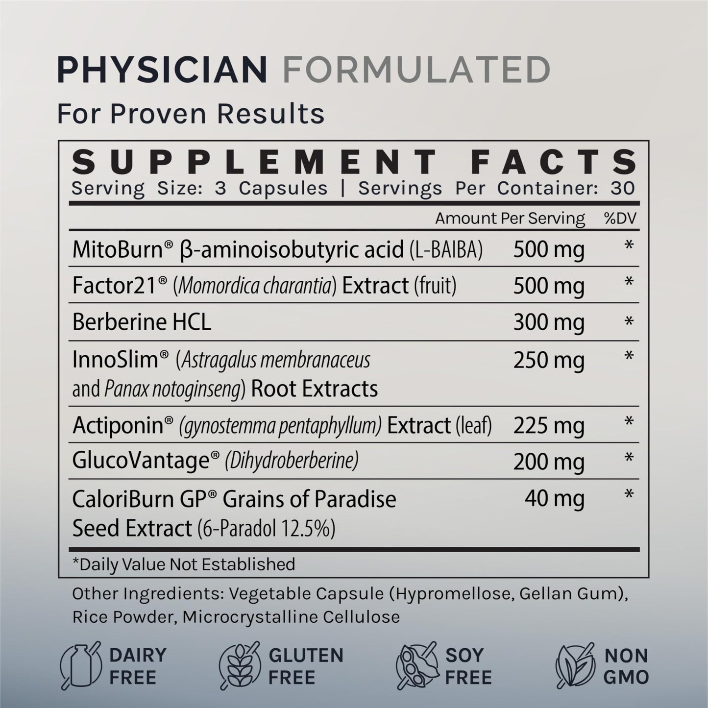 InfiniWell Control - Metabolic Health & Energy Support | Next-Gen Berberine (90 Capsules)