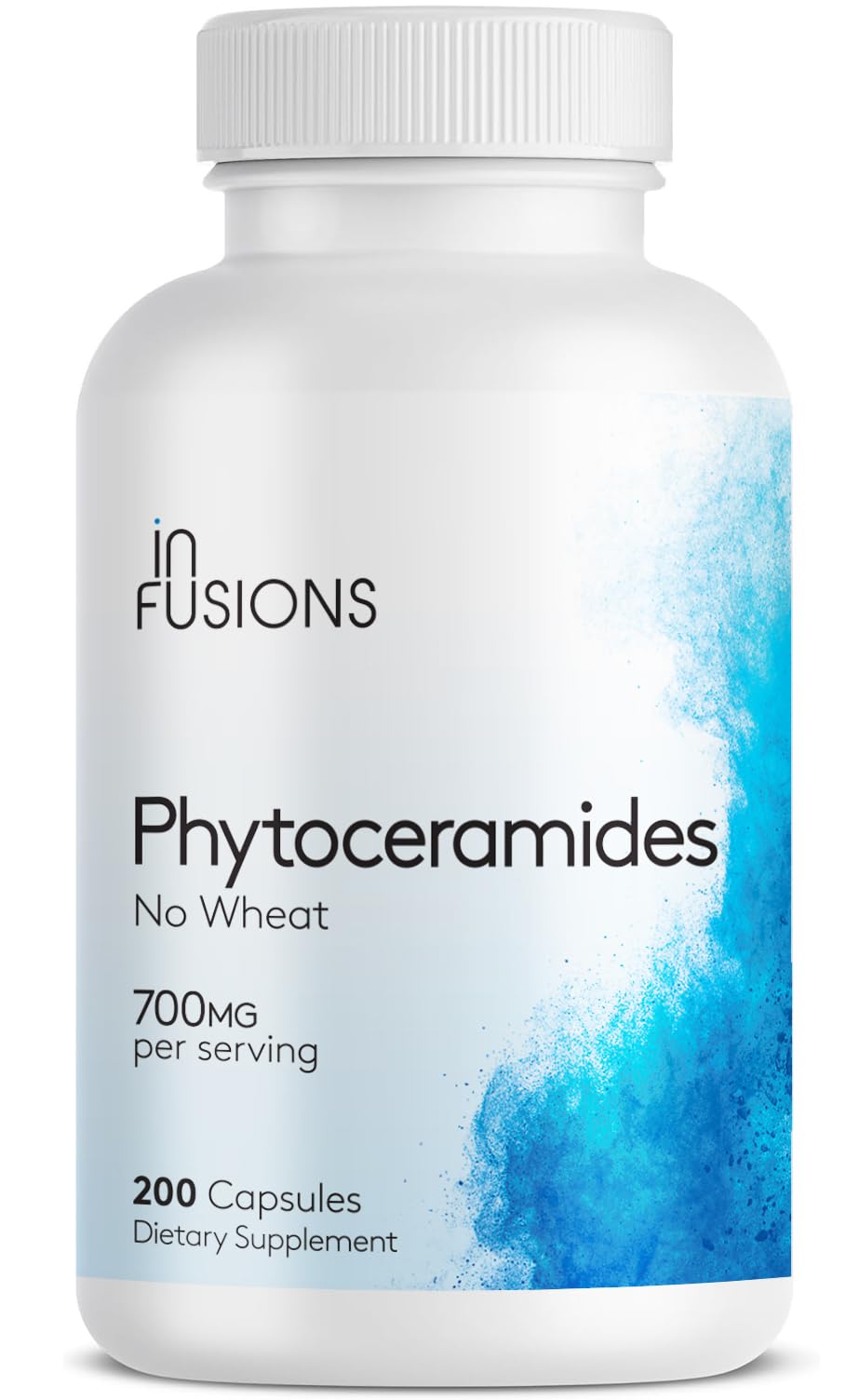Infusions International Phytoceramides 200 Capsules | Skin Repair & Anti-Aging | Plant-Derived Ceramides 700mg | Gluten Free & Non-GMO