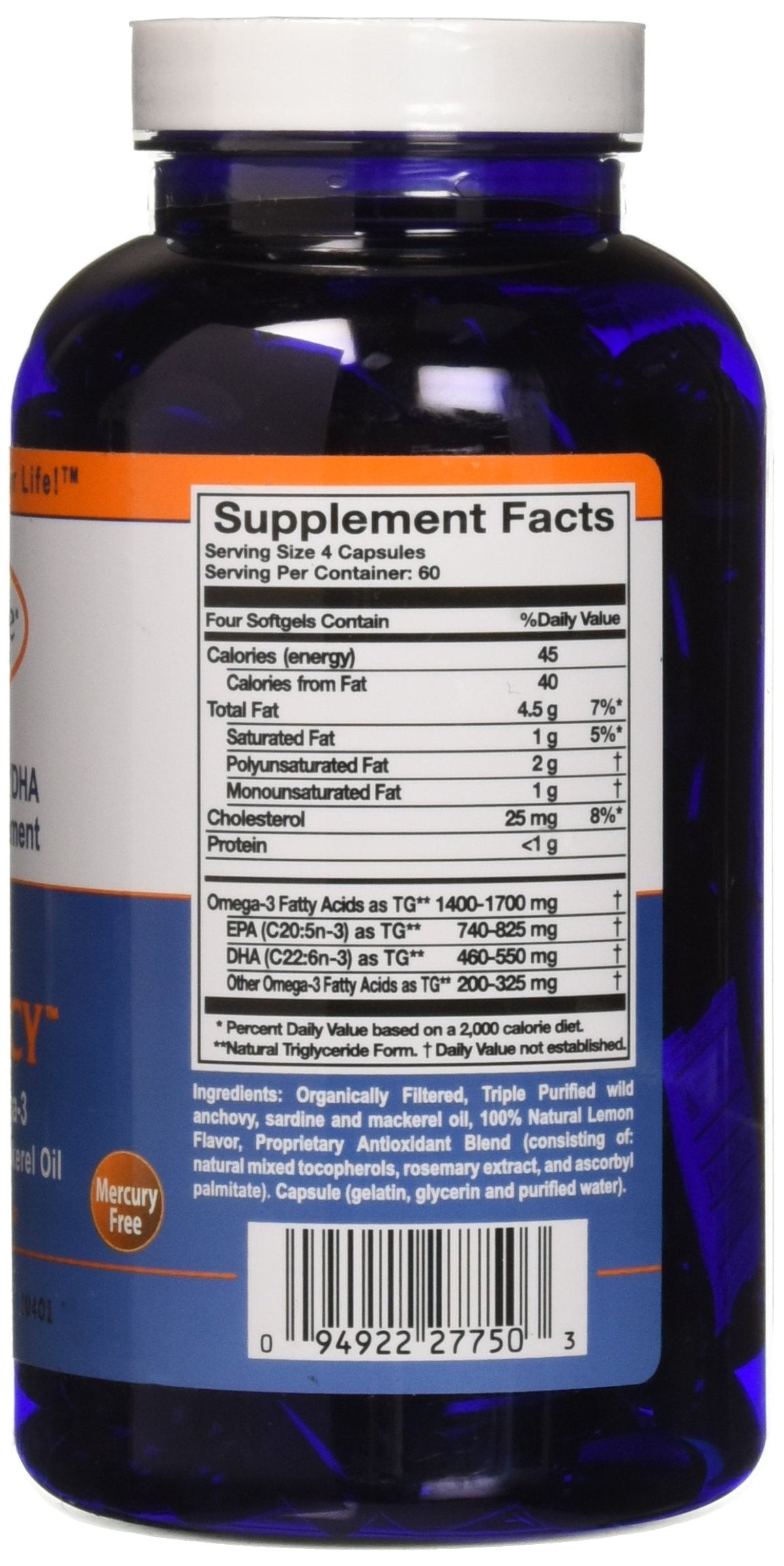 Innate Choice Omega Sufficiency Lemon 240 Capsules | Omega Supplement