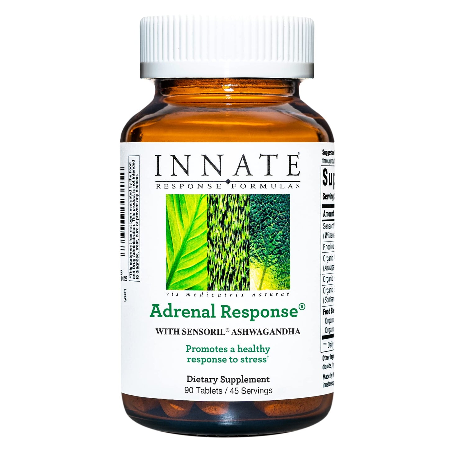 INNATE Response Adrenal Support with Ashwagandha — 90 Tablets, Non-GMO & Vegetarian