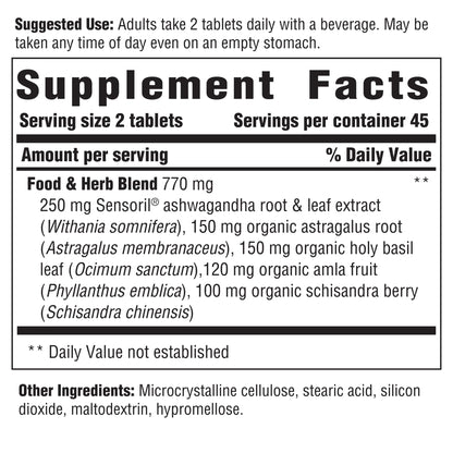 INNATE Response Adrenal Support with Ashwagandha — 90 Tablets, Non-GMO & Vegetarian