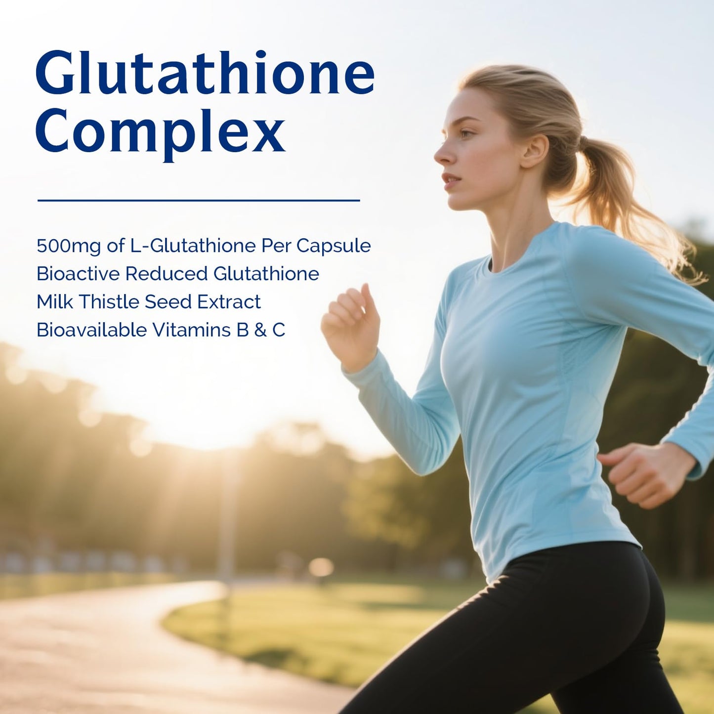 Innate Vitality Glutathione 500mg – Reduced GSH with Milk Thistle, Vitamin C & B Complex | 30 Capsules