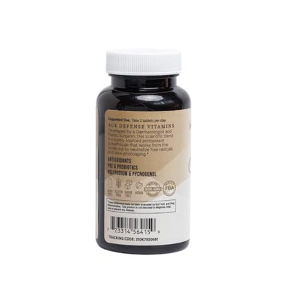 Inner Glow Age Defense Vitamins – Dermatologist & Plastic Surgeon Developed Antioxidant Formula for Photoaging and Melasma – Vegan, Gluten-Free – 60 Capsules