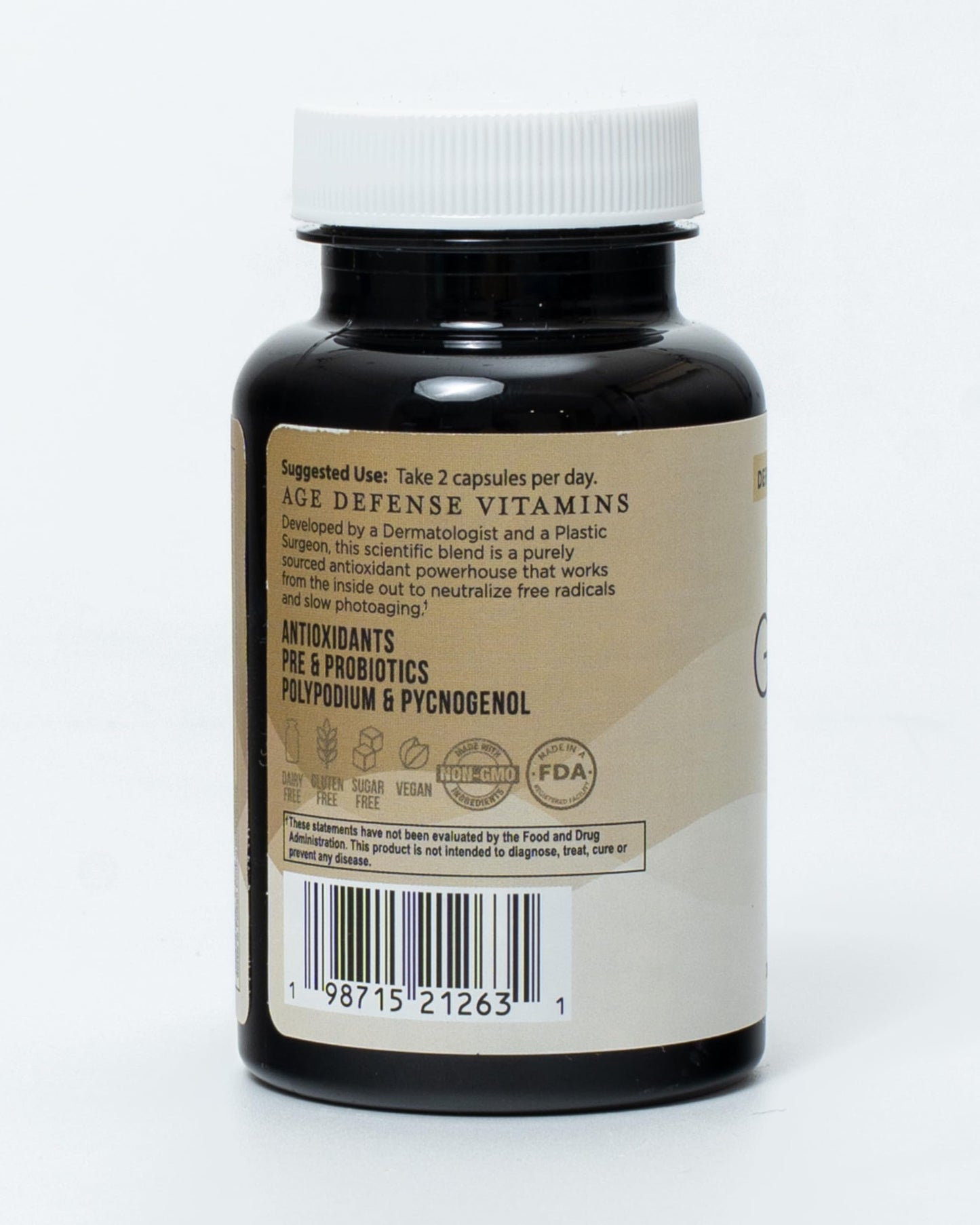 Inner Glow Age Defense Vitamins – Dermatologist & Plastic Surgeon Developed Antioxidant Formula for Photoaging and Melasma – Vegan, Gluten-Free – 60 Capsules
