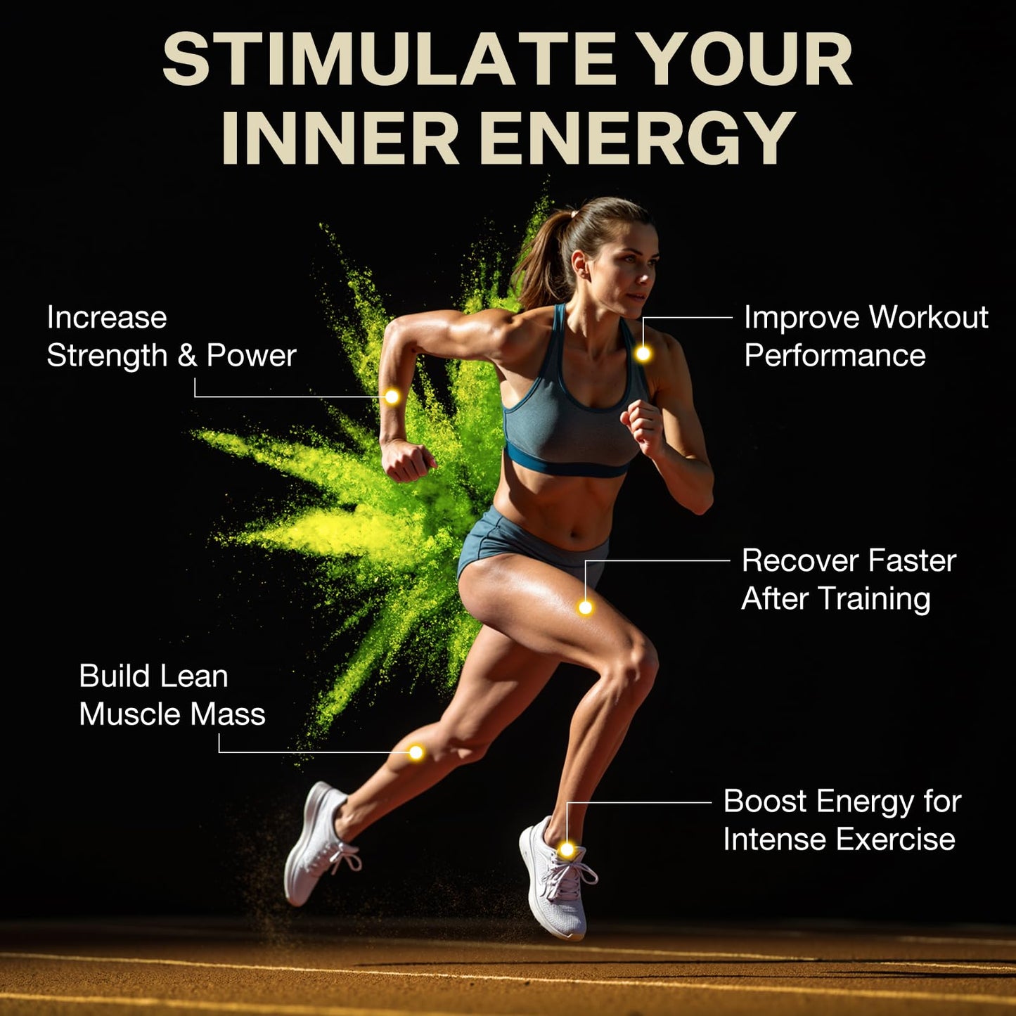 INNIOXV Creatine Monohydrate Capsules – 5000mg per Serving, with Hydrolyzed Collagen, Gluten Free