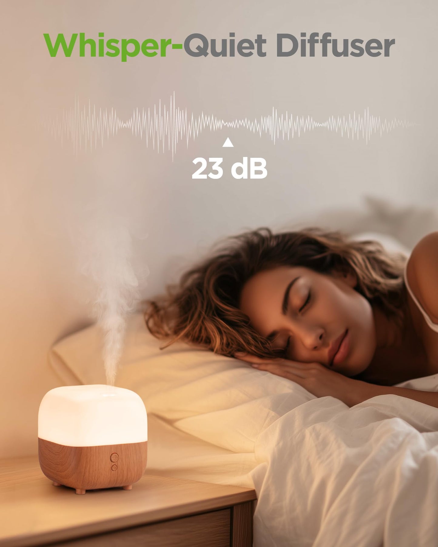 InnoGear 150ml Essential Oil Diffuser – 5-in-1 Aromatherapy Diffuser with 8 LED Colors for Home, Office & Desk