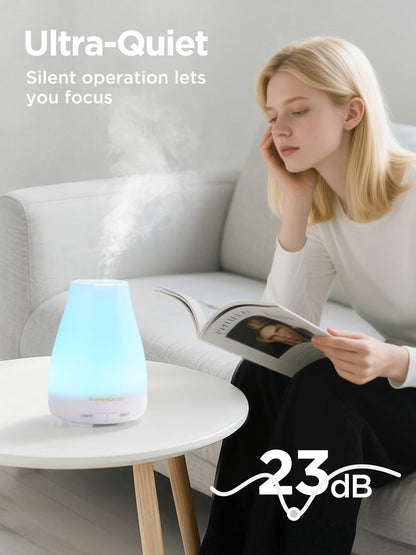 InnoGear Essential Oil Diffuser - Ultrasonic Humidifier with 7-Color LED & Auto Off