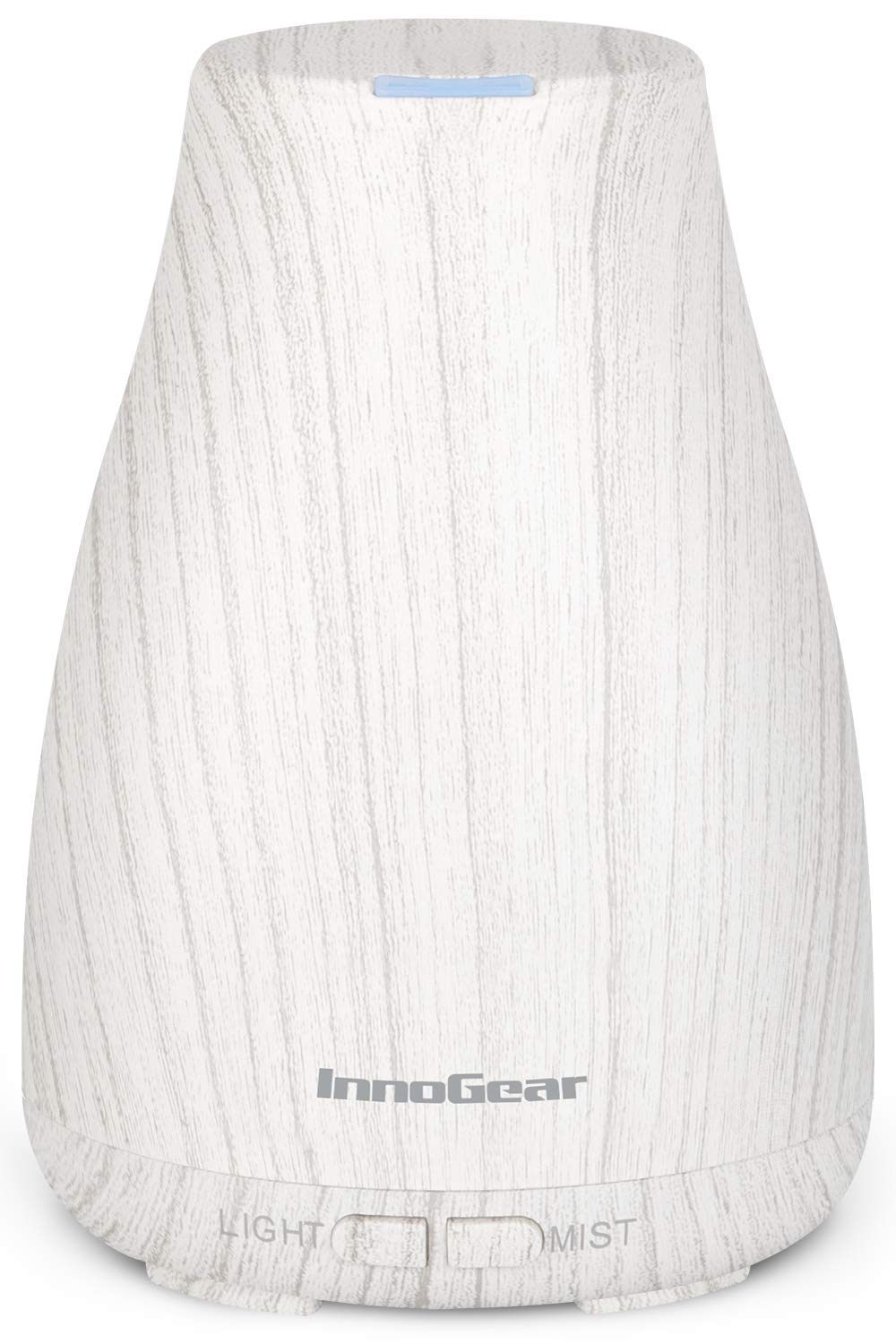 InnoGear Essential Oil Diffuser | Ultrasonic Humidifier for Home Aromatherapy | 7-Color LED, 2 Mist Modes, Auto Off | White & Grey