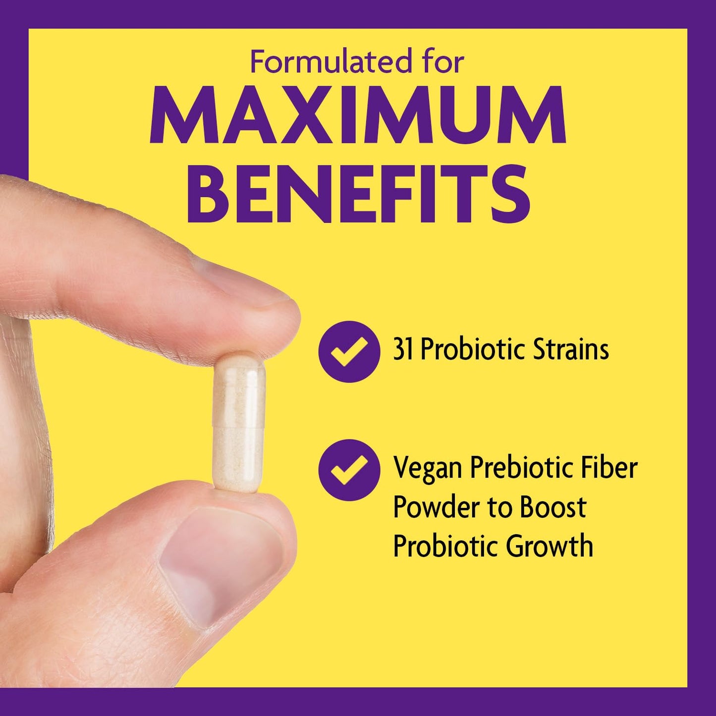 InnovixLabs Probiotics - 50B CFU, 60 Capsules | Gut Health