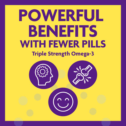 InnovixLabs Triple Strength Omega-3 900 mg EPA/DHA | Burpless, 200 Softgels