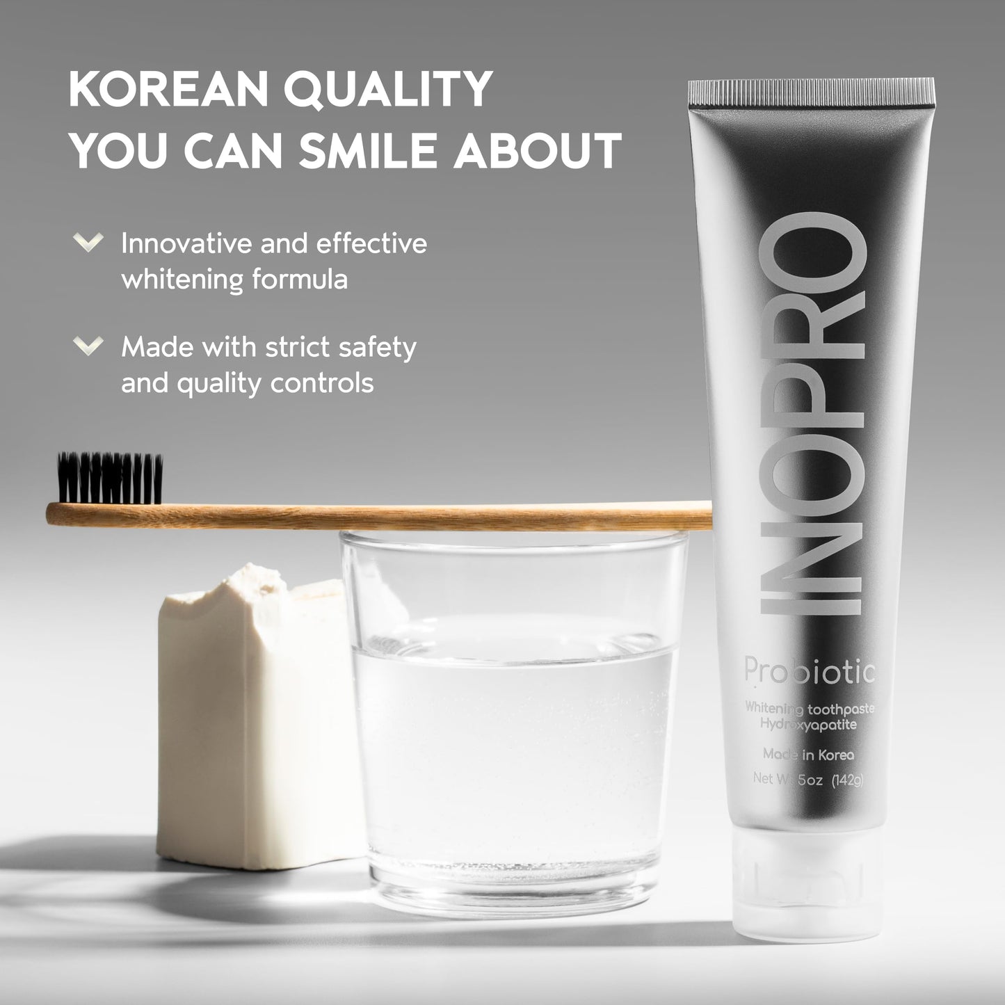 InoPro Hydroxyapatite Toothpaste with Probiotics – Fluoride Free, 5oz