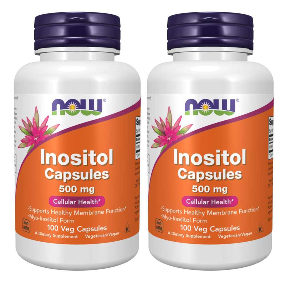 Inositol 500mg 100 Capsules (Pack of 2) – Myo-Inositol Supplement