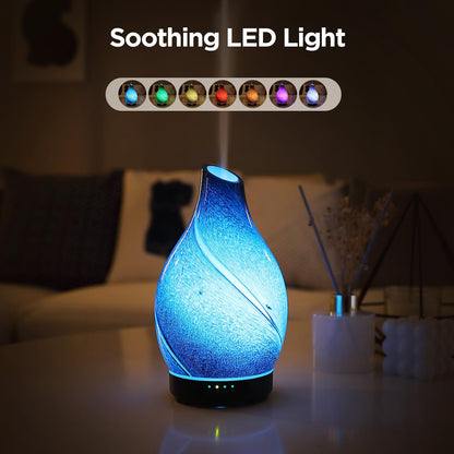 INRORANS Star River Aromatherapy Diffuser 160ml | Ultrasonic Diffuser, 7-Color LED Night Light, Auto Shut-Off