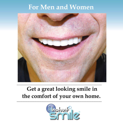 Instant Smile Comfort Fit Flex Upper Veneer - Bright Shade Cosmetic Teeth