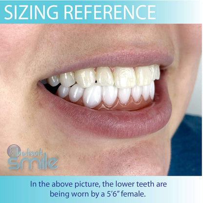 Instant Smile Handmade Bright White Lower Veneer – DIY, Safe BPA-Free