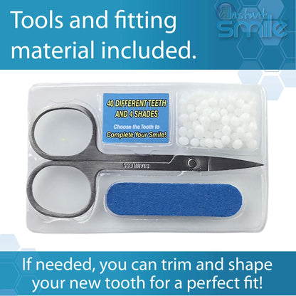 Instant Smile Temporary Tooth Replacement Kit - Replace a Missing Tooth Fast (Patented)
