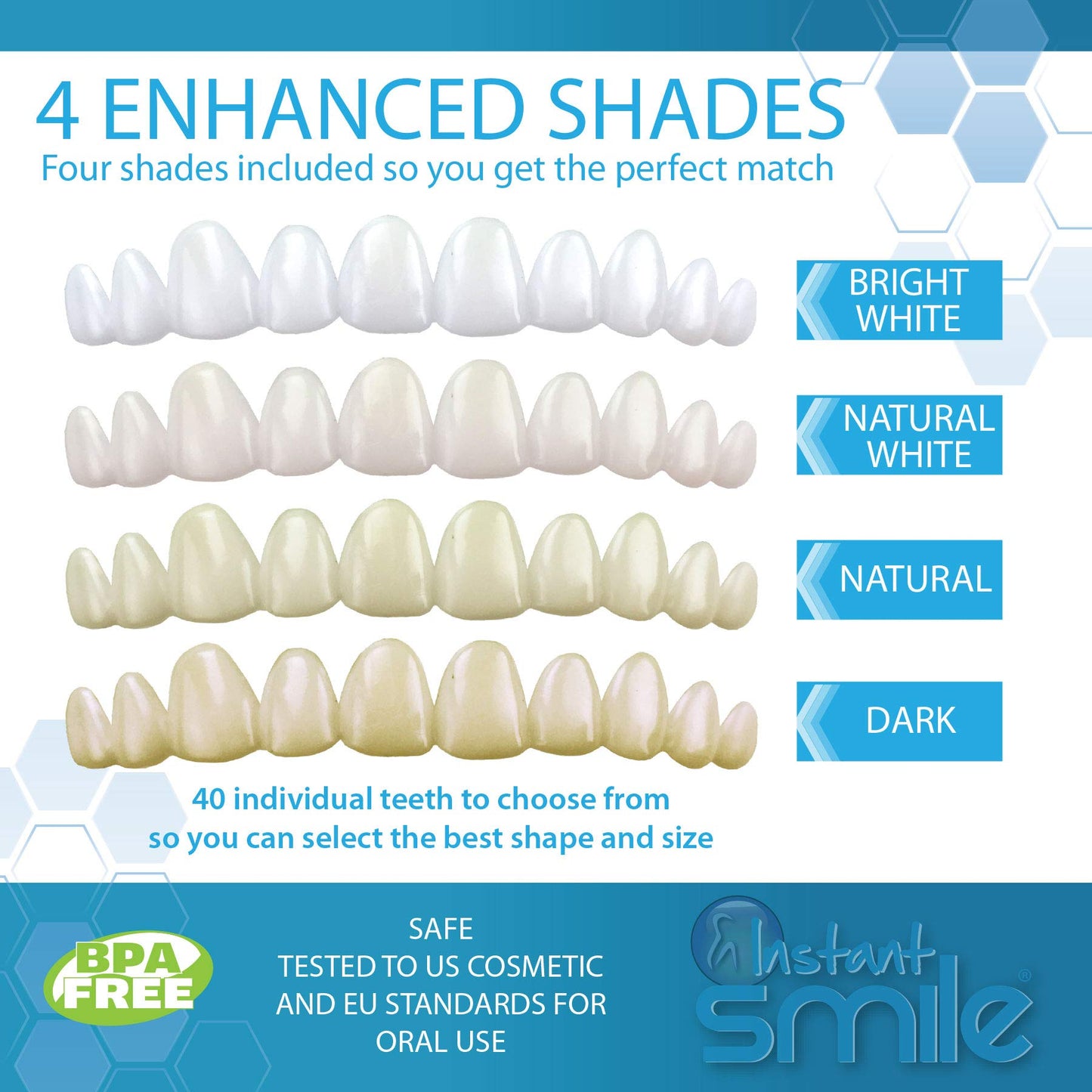 Instant Smile Temporary Tooth Replacement Kit - Replace a Missing Tooth Fast (Patented)