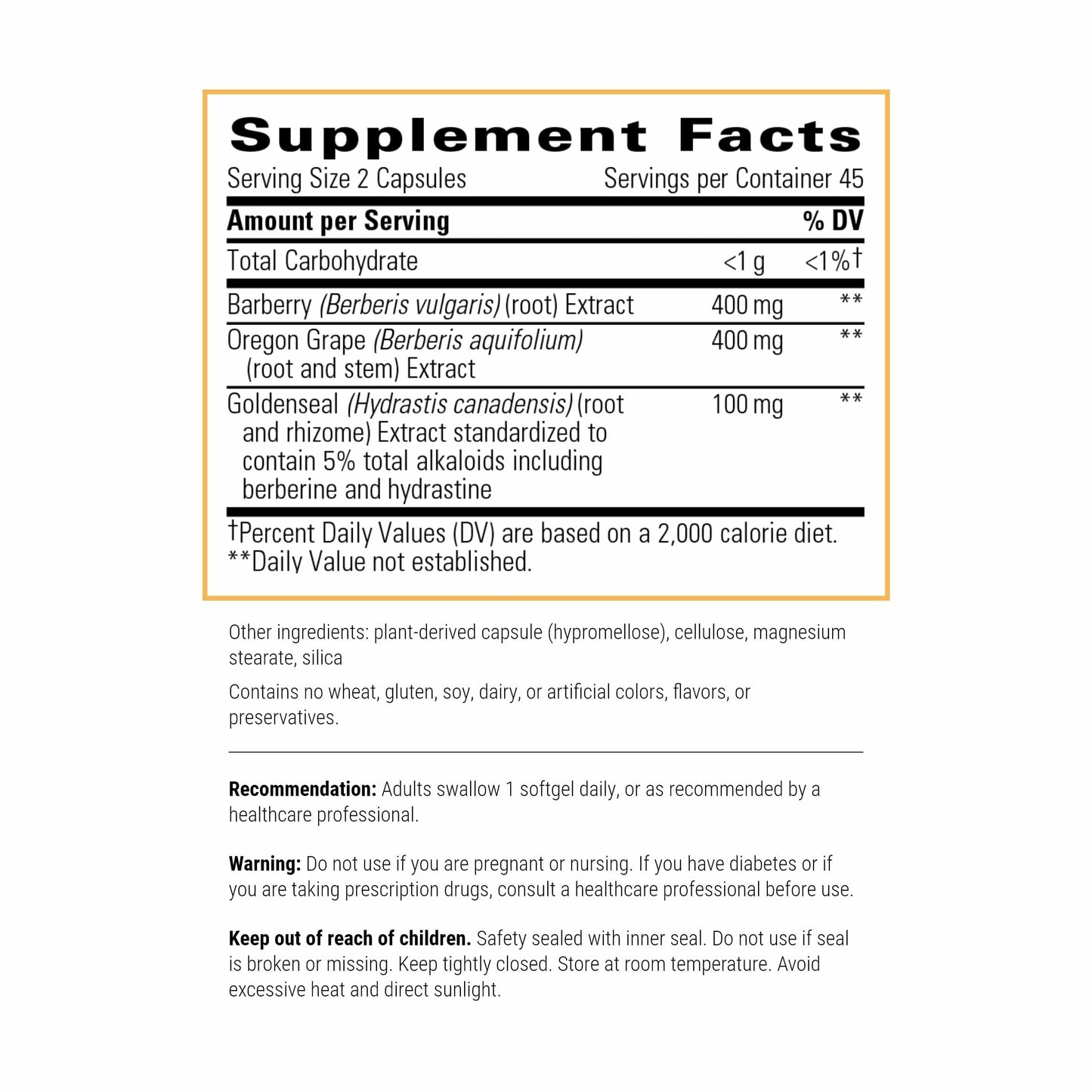 Integrative Therapeutics Berberine Complex - Digestive & Gut Health Supplement | 90 Capsules (45 Servings)