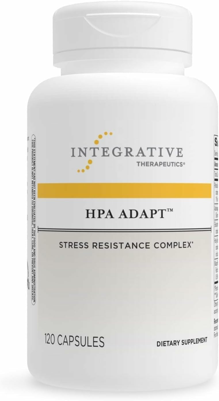 Integrative Therapeutics HPA Adapt – Adaptogenic Stress Support, 120 Capsules | Vegan, Dairy-Free & Gluten-Free