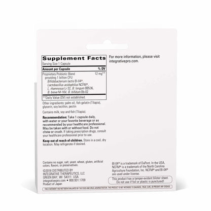 Integrative Therapeutics Pro-Flora Concentrate – Probiotic Gut Support (90 Capsules)