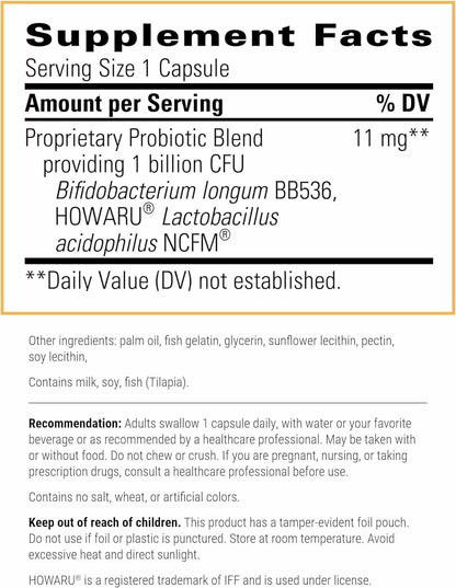 Integrative Therapeutics Probiotic Pearls – Daily Digestive & Immune Support, Soy-Free, 90 Count