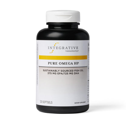 Integrative Therapeutics Pure Omega HP – Burpless Fish Oil for Heart Health, 120 Softgels