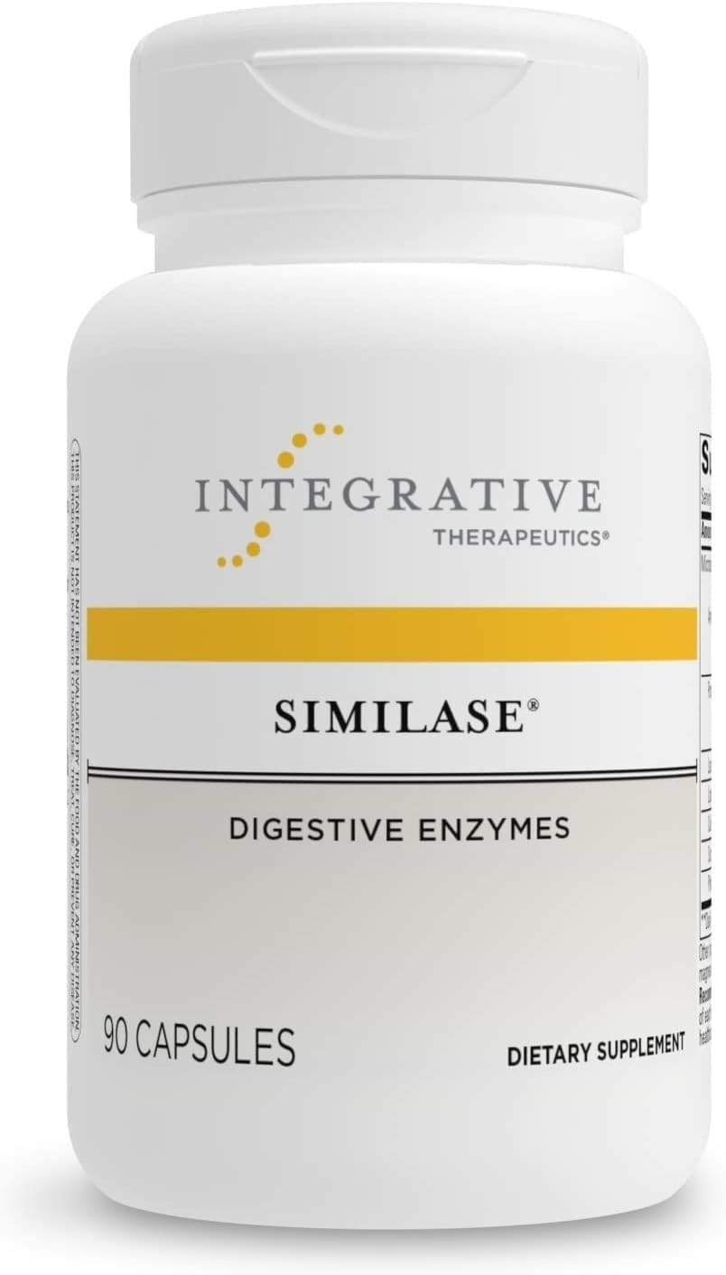 Integrative Therapeutics Similase – Digestive Enzymes for Adults | Dairy-Free & Vegan | 90 Count