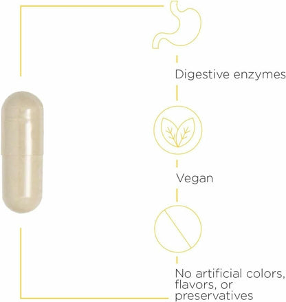 Integrative Therapeutics Similase – Digestive Enzyme Supplement for Adults, Dairy-Free & Vegan, 180 Count (90 Servings)