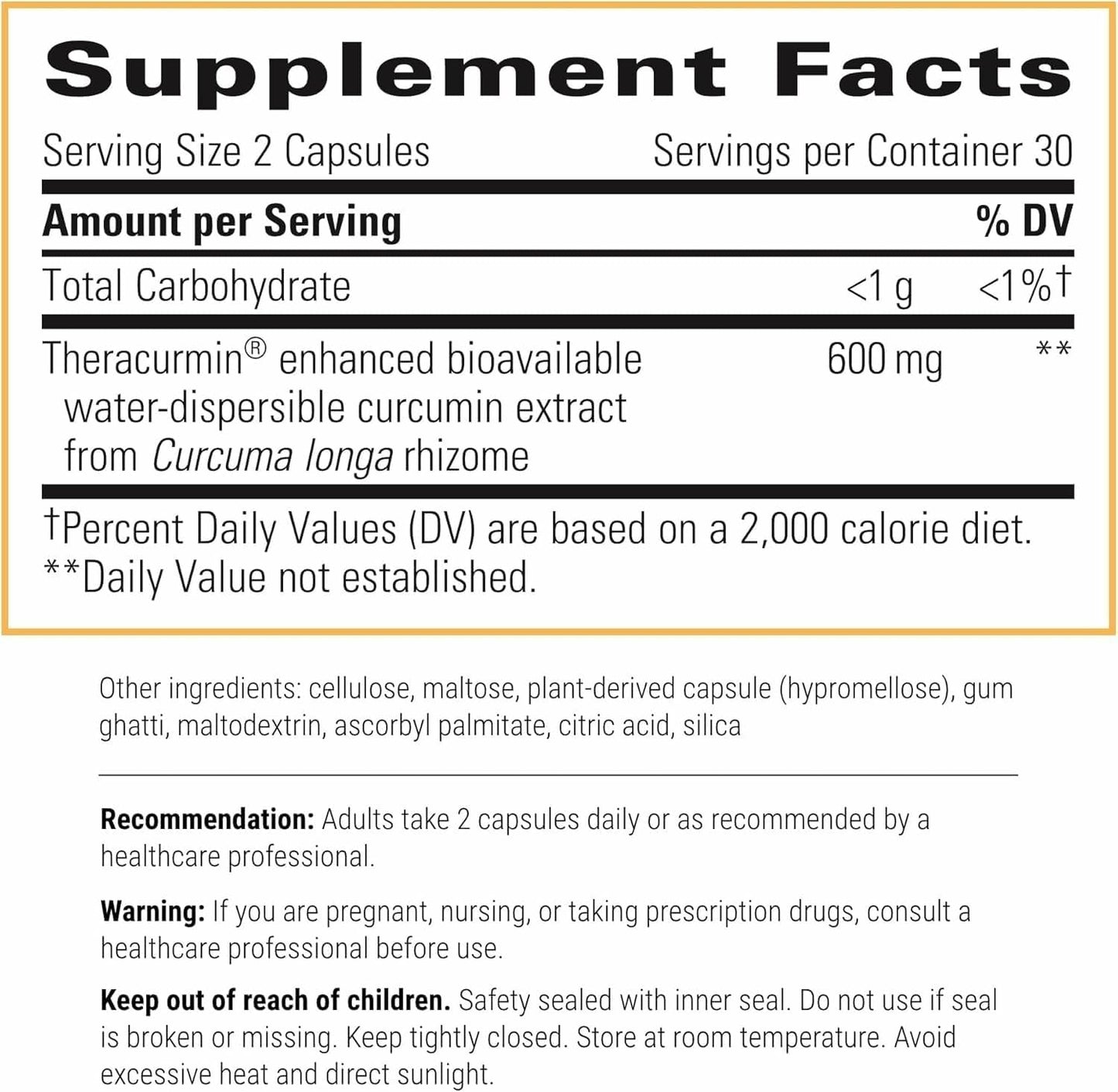 Integrative Therapeutics Theracurmin HP – 27x More Bioavailable Heart & Joint Support (60 Caps)