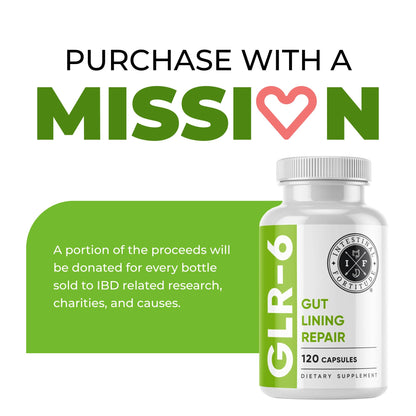 Intestinal Fortitude GLR-6 – Vegan Gut Lining Repair Supplement with L-Glutamine, Slippery Elm, Marshmallow