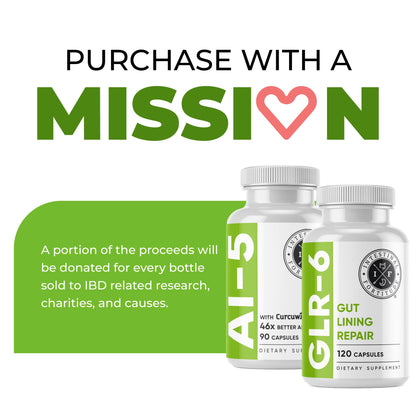 Intestinal Fortitude AI-5 & GLR-6 Digestive Health Bundle – Non-GMO, Dairy Free | 30-Day Supply