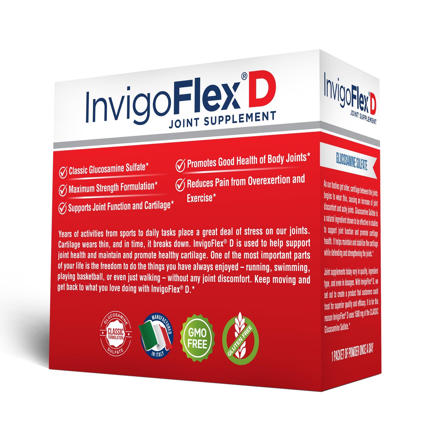 INVIGOFLEX 1500mg Glucosamine Sulfate - Premium Joint Support (60 Packets)
