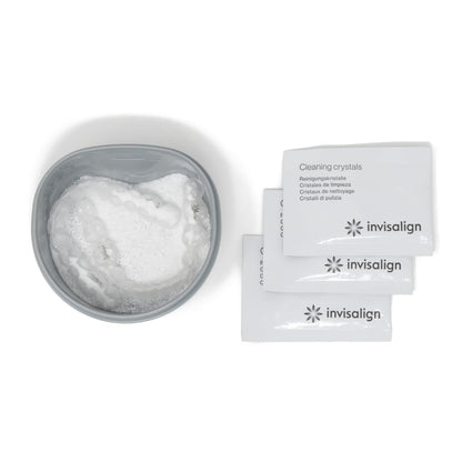 Invisalign Cleaning Crystals for Aligners & Retainers – 50 Pack with Tub
