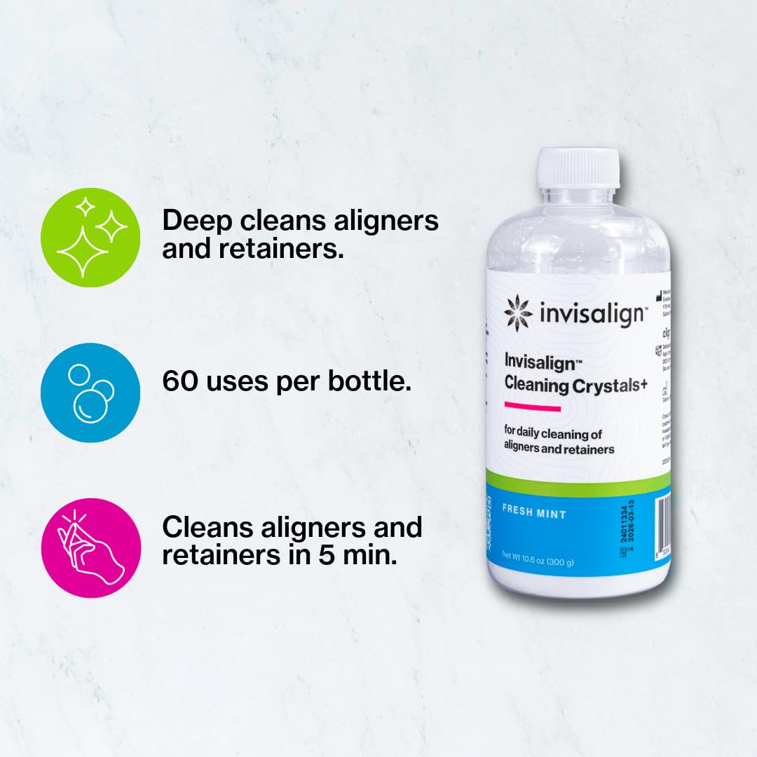 Invisalign Cleaning Crystals+ Mint | Aligner & Retainer Cleaning Solution