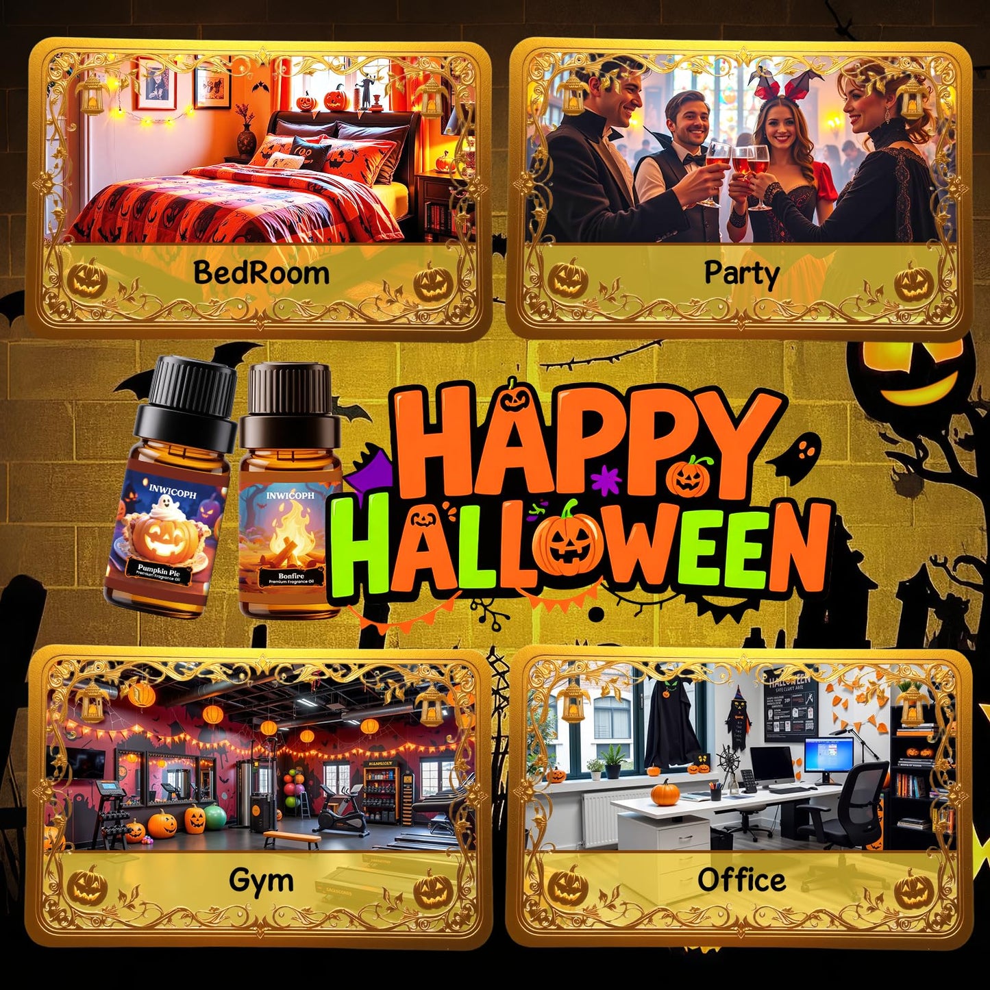INWICOPH Halloween Fragrance Oils – Premium Diffuser Scents