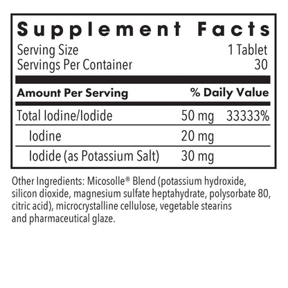 Optimox Iodoral 50 mg Supplement – Potassium Iodide Tablets for Thyroid Support | 30 Count