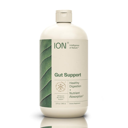 ION* Intelligence of Nature Gut Support Liquid – Digestive Health Drops with Humic Extract, 32 fl oz (Pack of 1)
