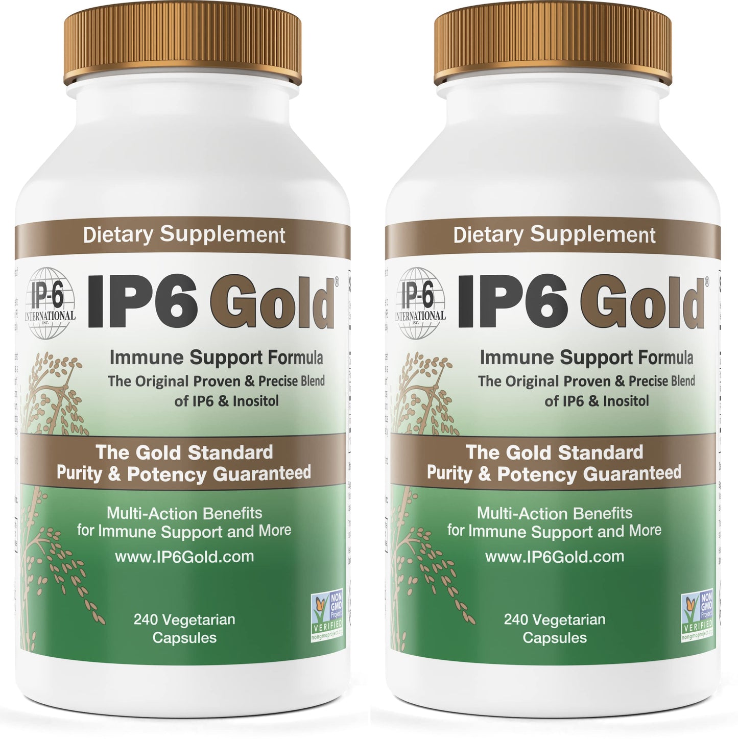 IP6 Gold Immune Support Formula - 240 ct (Pack of 2) | IP6 International