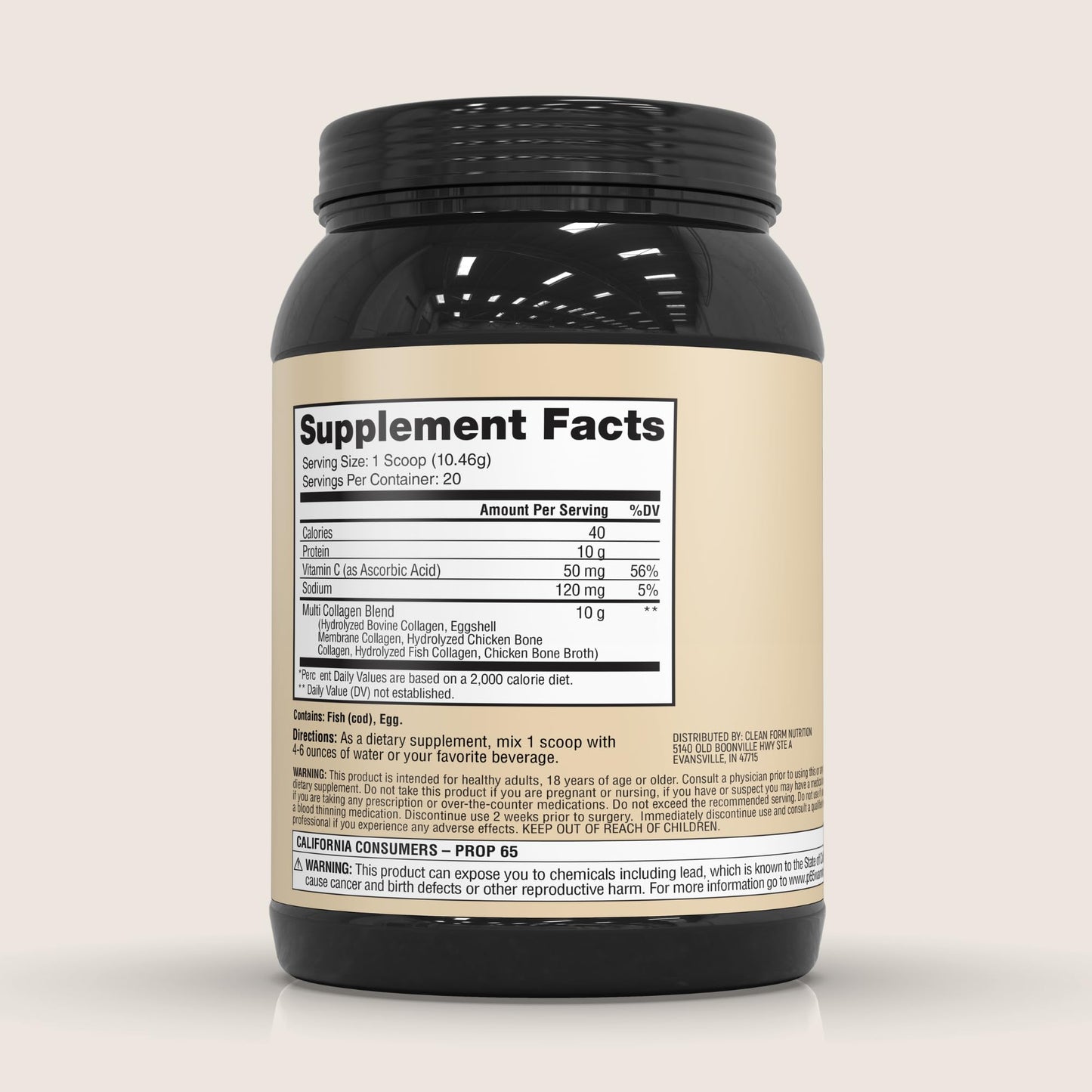 Iron Feather Collagen Powder - Unflavored | Multi-Collagen with Vitamin C | 10g Protein