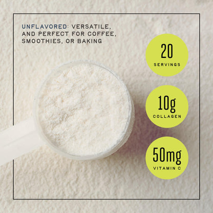 Iron Feather Collagen Powder - Unflavored | Multi-Collagen with Vitamin C | 10g Protein