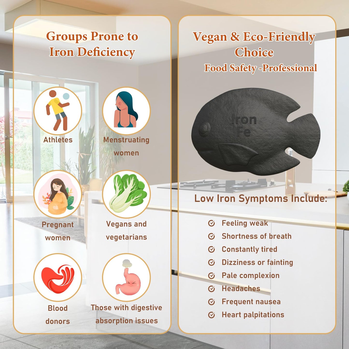 Iron Fish 2 Pack – Boost Iron in Food & Water (Fish + Turtle) | Ideal for Anemia, Athletes & Vegans