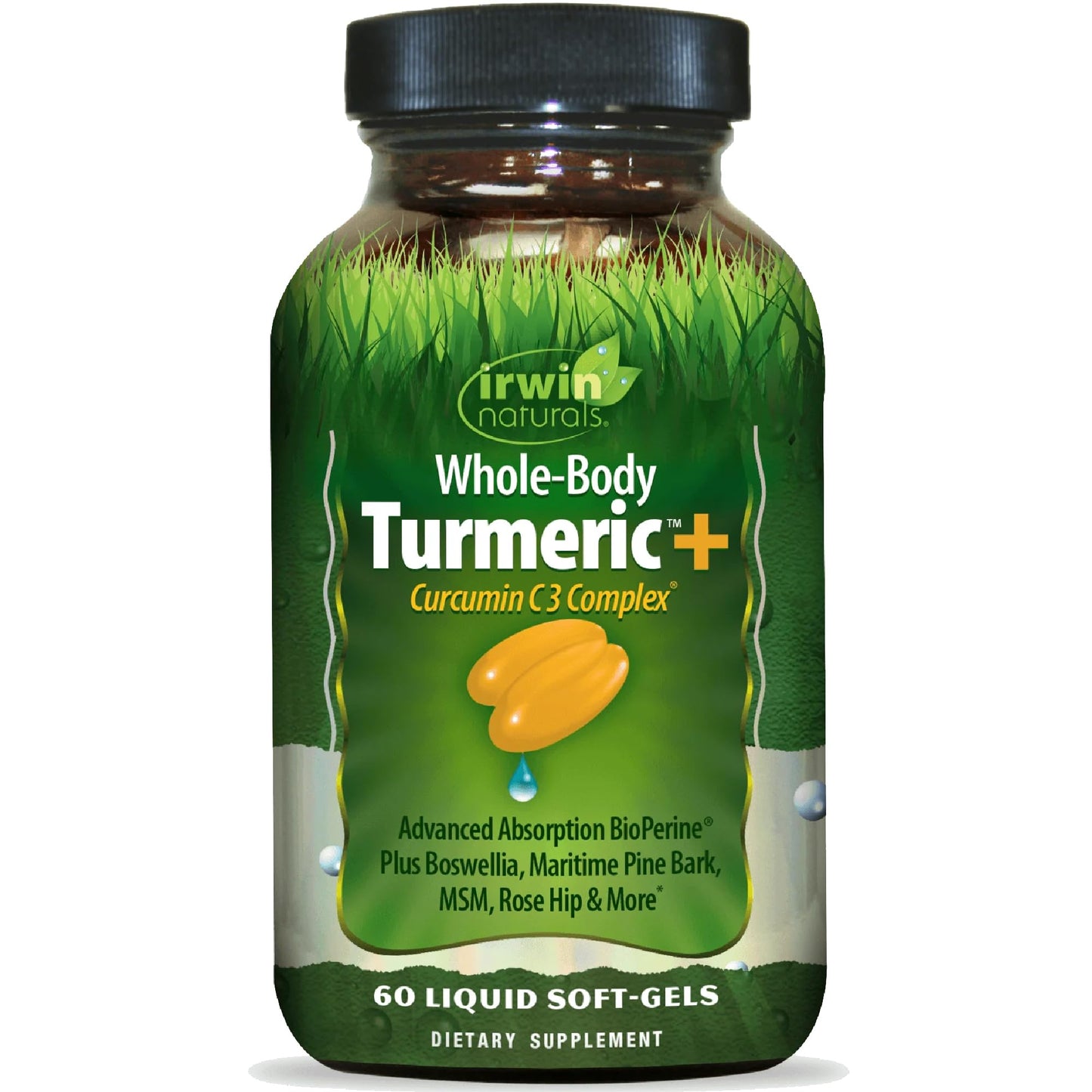 Irwin Naturals Whole-Body Turmeric+ 60 Softgels | BioPerine