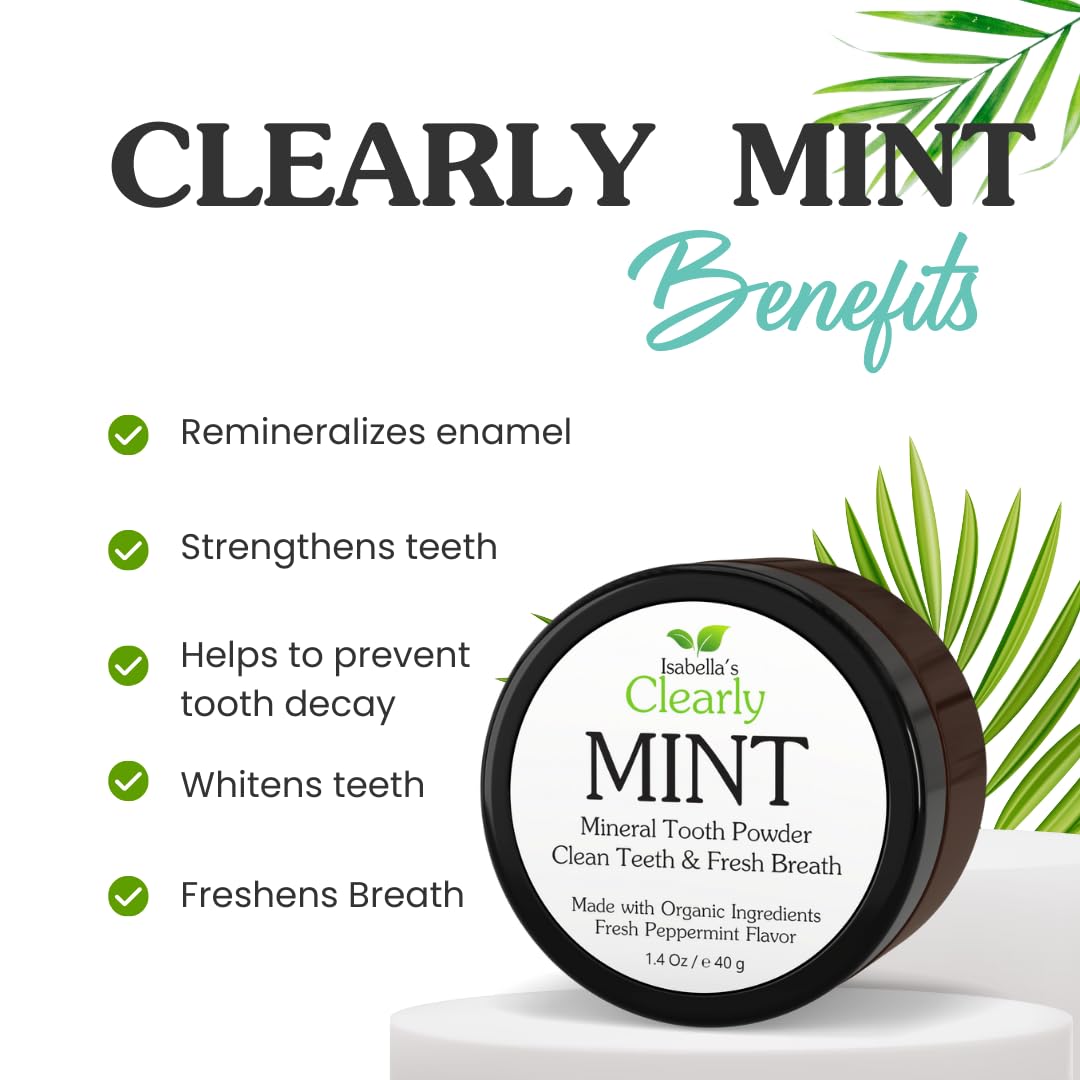 Isabella’s Mint Remineralizing Tooth Powder - Fluoride Free Whitening