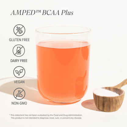 Isagenix AMPED BCAA Plus Raspberry Lemonade – Fat-Burning & Endurance (9.5 oz, 20 Servings)